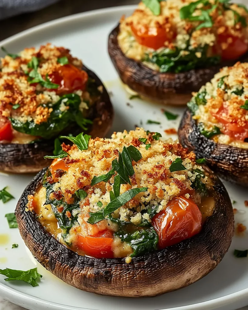 stuffed portobello mushrooms
