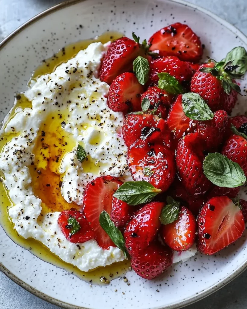 Whipped Feta with Roasted Strawberries