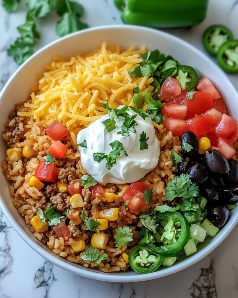 taco rice bowl