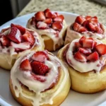 Strawberry Cheesecake Cinnabon Rolls