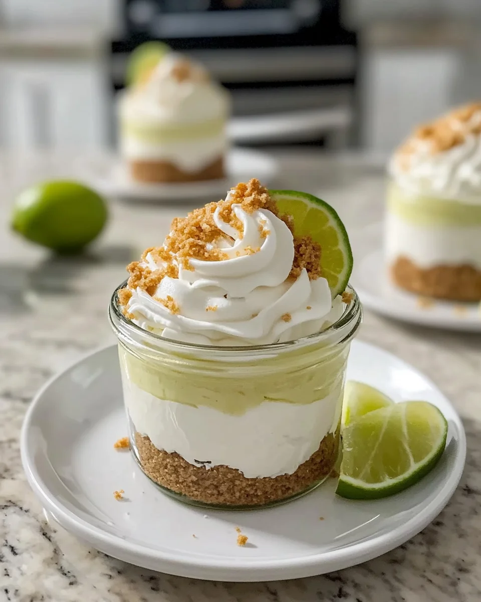 No-bake Key Lime Cheesecake Jars that Delight Every Bite!