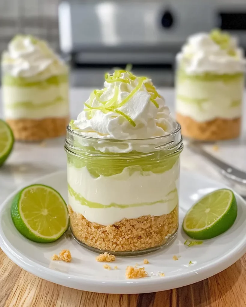 No-bake Key Lime Cheesecake Jars