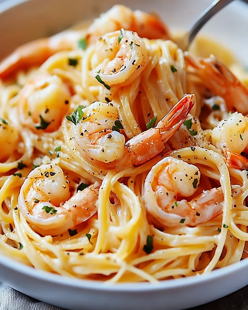 CREAMY GARLIC SHRIMP PASTA that Will Amaze Your Taste Buds