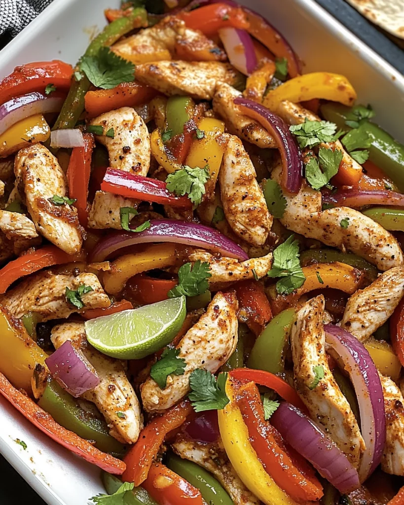 Easy Sheet Pan Chicken Fajitas