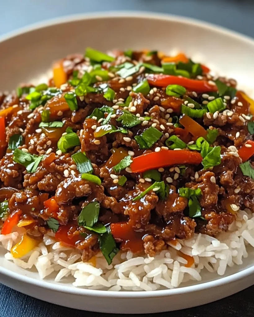 Crispy Chilli Beef Rice
