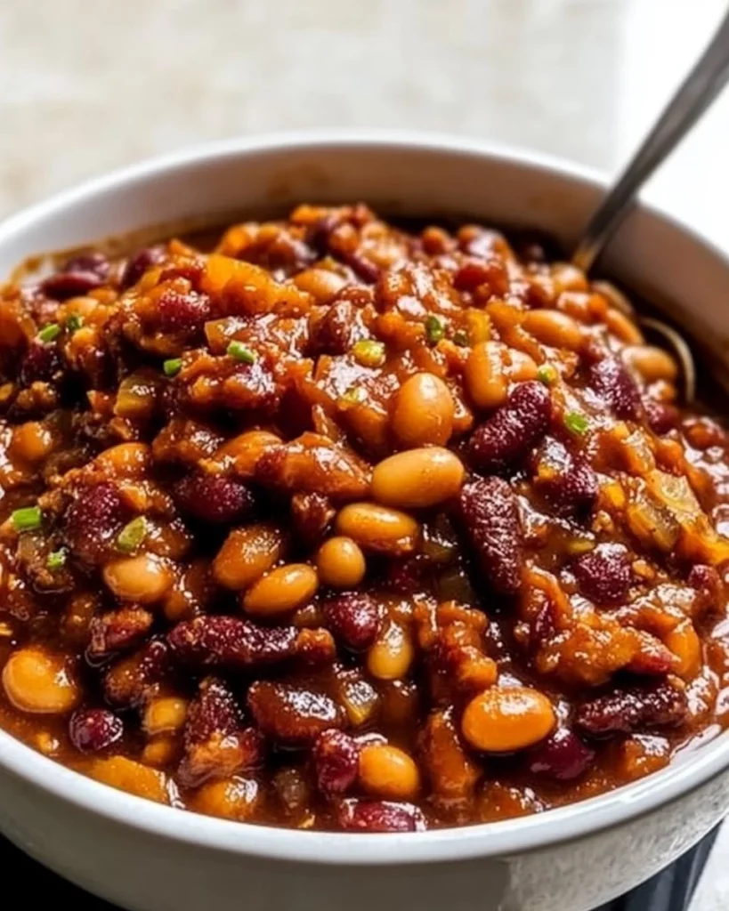 Homemade Slow Cooker Baked Beans