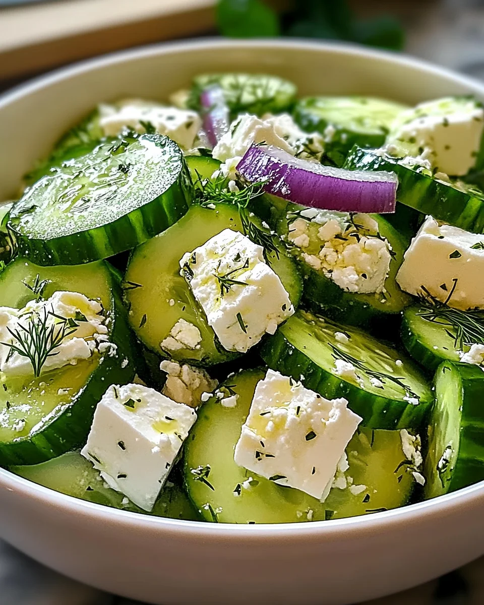 Cucumber Feta Salad: A Refreshing Flavor Burst!