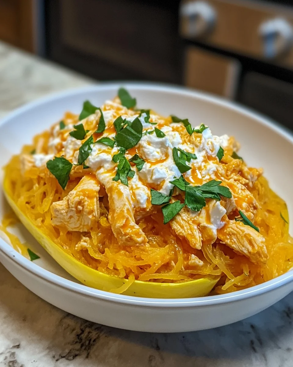 Buffalo chicken spaghetti squash: A delicious twist awaits!
