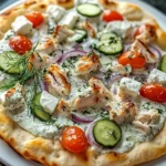 Tzatziki Chicken Naan Pizza