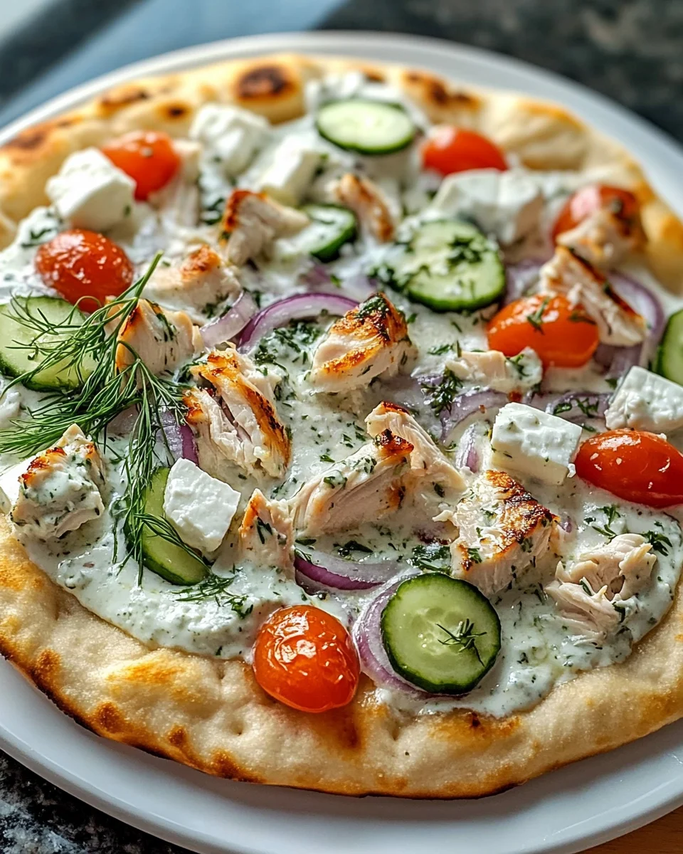 Tzatziki Chicken Naan Pizza: A Flavorful Delight Awaits!