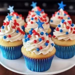 Red White and Blue Cupcakes