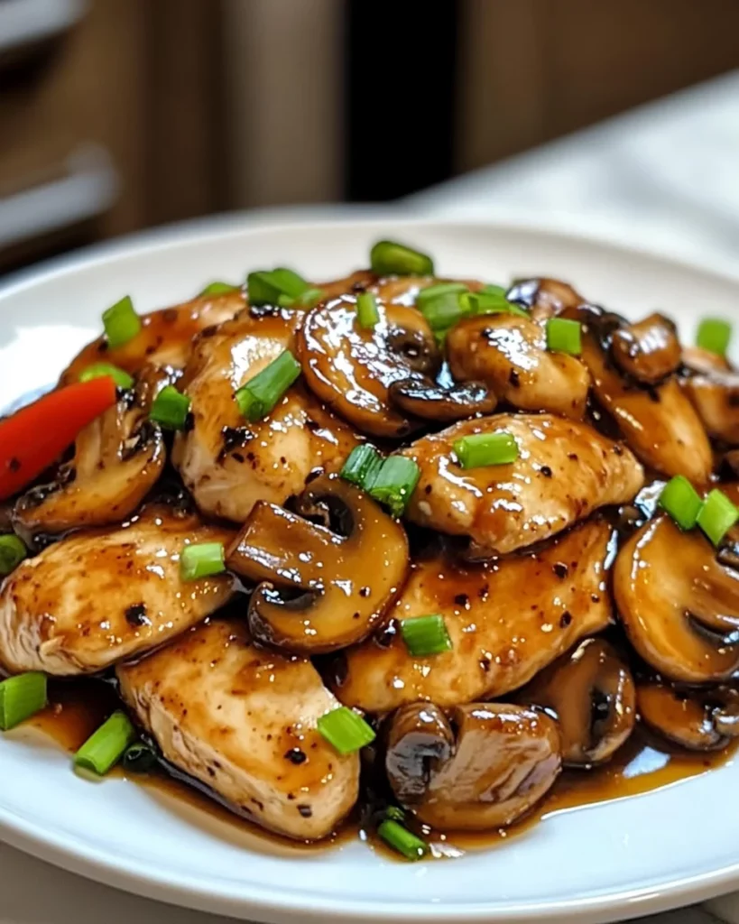 peppery chicken mushrooms