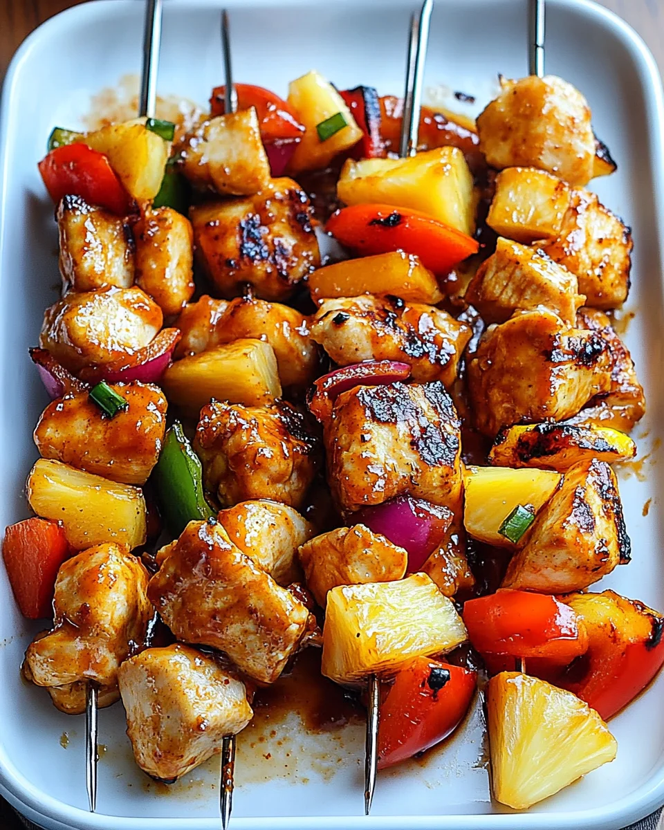 BBQ Pineapple Chicken Kabobs: A Flavorful Summer Delight!
