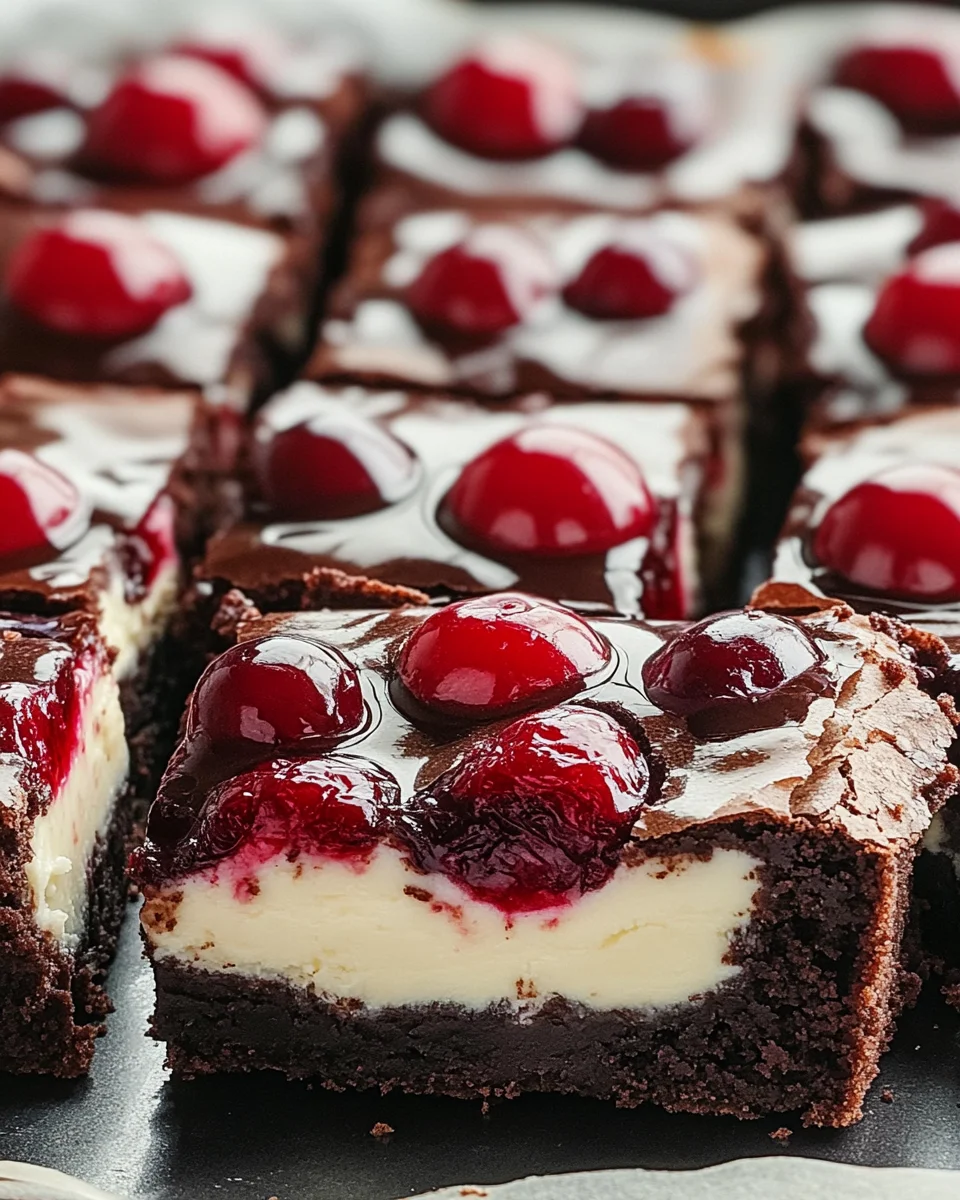 Cherry cheesecake brownies: Indulge in this delicious treat!