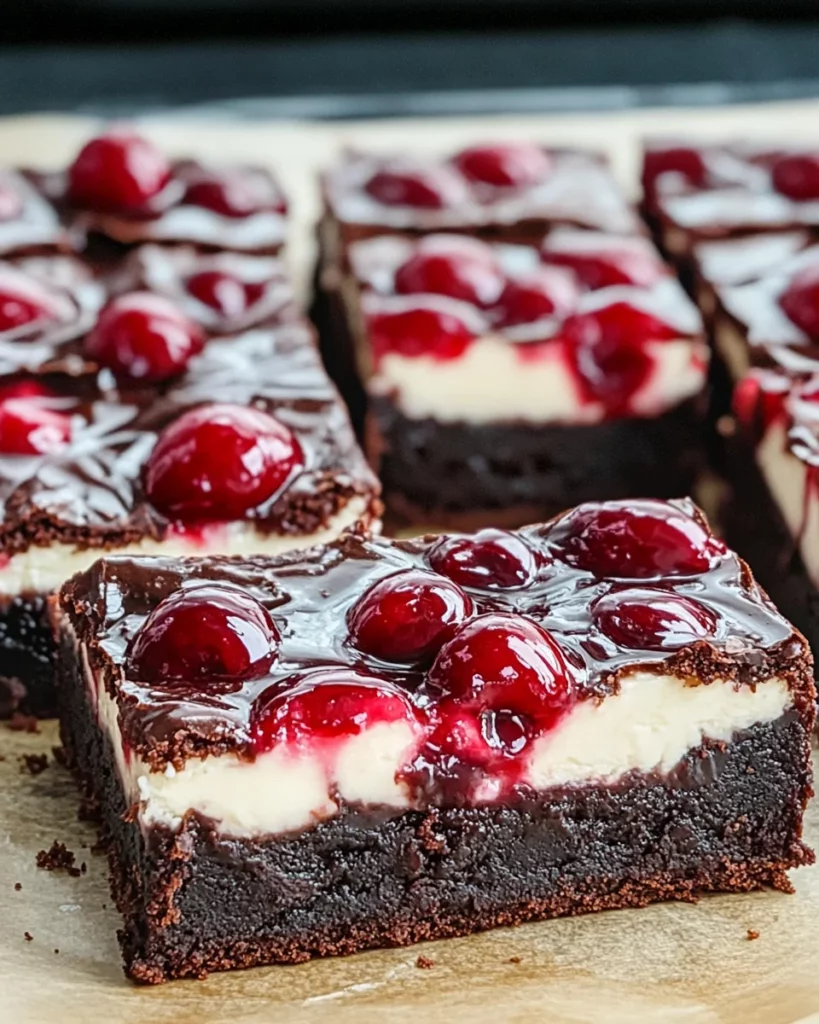 Cherry Cheesecake Brownies