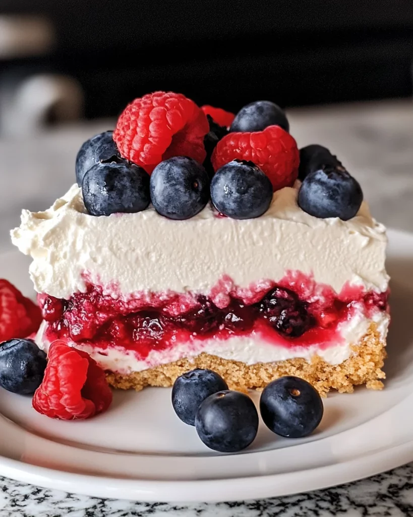 No Bake Berry Lush