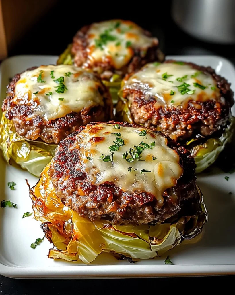 Oven-Baked Cabbage Burgers
