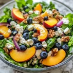 Blueberry Peach Feta Salad