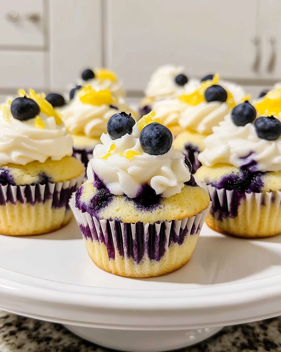 Lemon Blueberry Cupcakes: A Delightfully Tasty Treat!