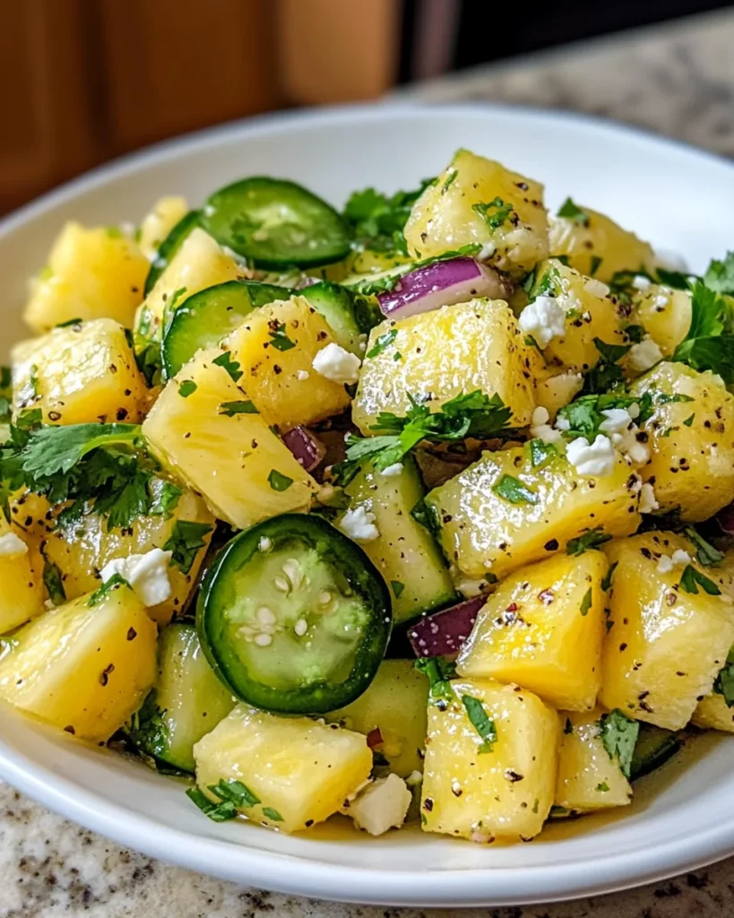 pineapple cucumber salad