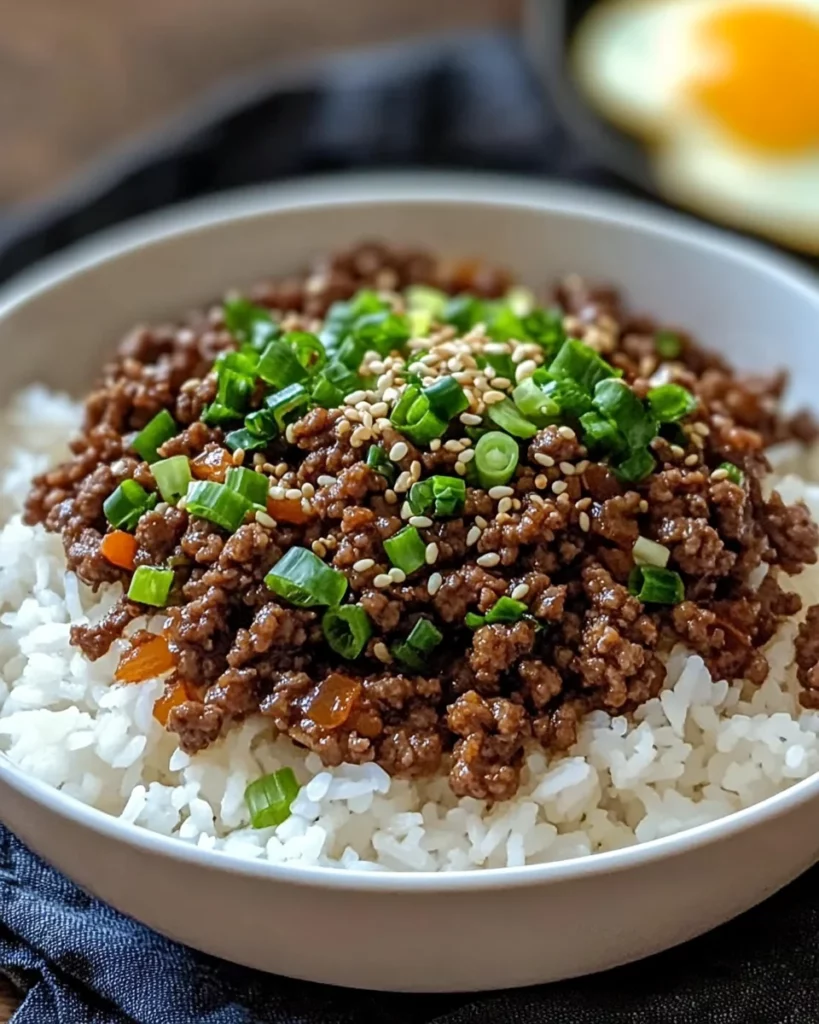 Korean Ground Beef Bowl