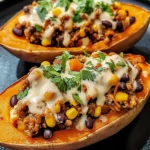 ground turkey stuffed sweet potatoes