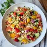 Rainbow Orzo Salad