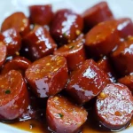 Slow Cooker Honey Mustard Kielbasa Bites