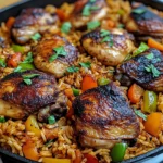 Caribbean Chicken with Flavored Rice