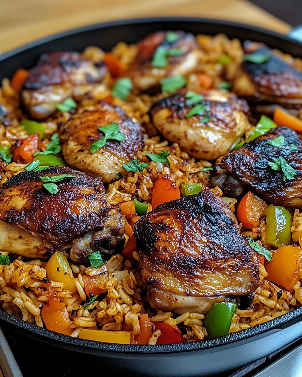 Caribbean Chicken with Flavored Rice: A Flavorful Delight!