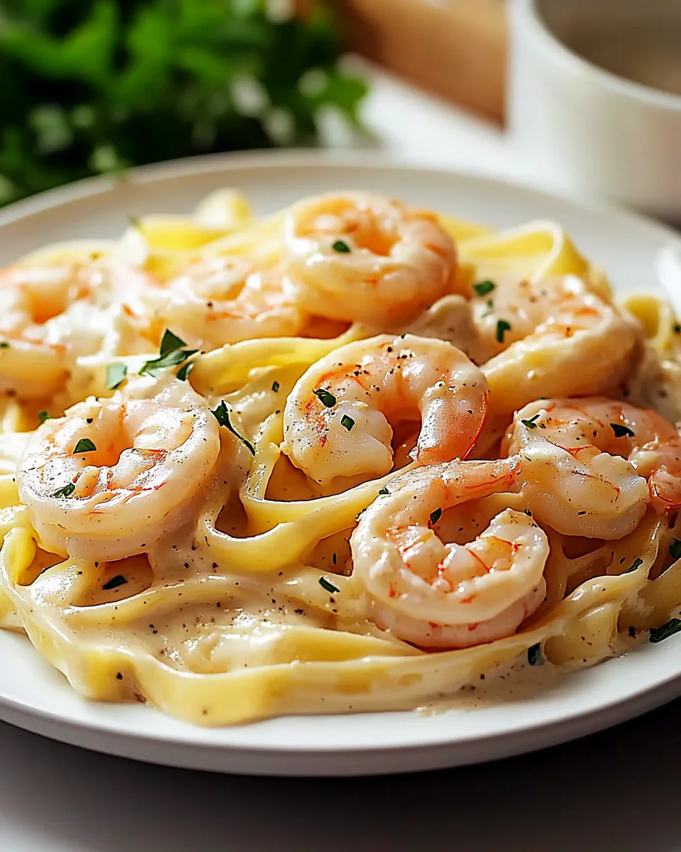 Creamy shrimp alfredo pasta made easy and delicious!
