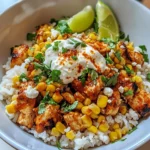 Street Corn Chicken Rice Bowl