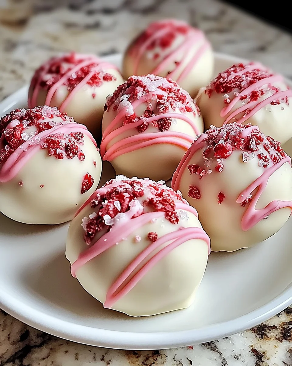 Irresistible Strawberry cheesecake truffle balls that amaze every bite!
