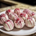 strawberry cheesecake truffle balls