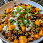 Ground Turkey and Sweet Potato Skillet