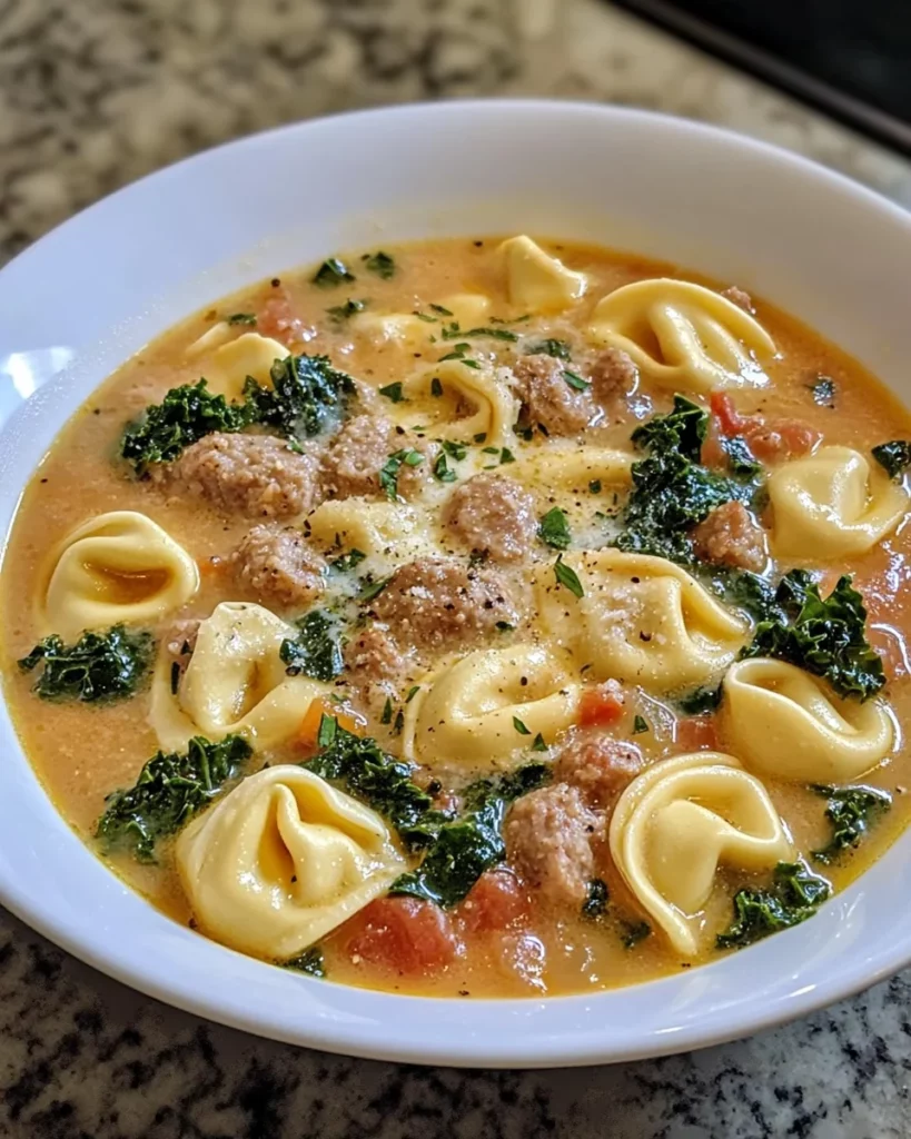 creamy tortellini soup