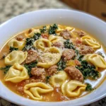 creamy tortellini soup
