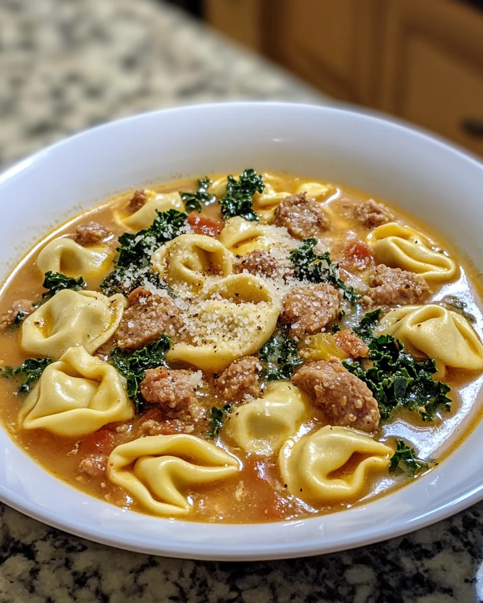 Creamy tortellini soup is the ultimate comfort food!