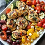 Sheet Pan Greek Chicken & Veggies