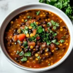Black Bean and Lentil Soup
