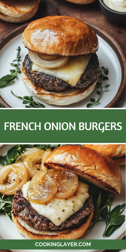 French Onion Burgers