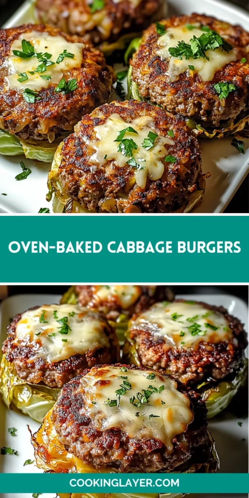 Oven-Baked Cabbage Burgers