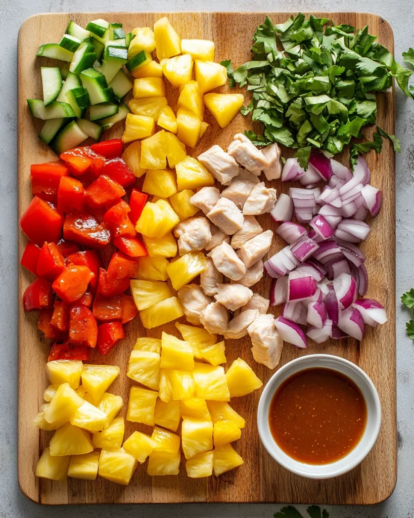 BBQ Pineapple Chicken Kabobs