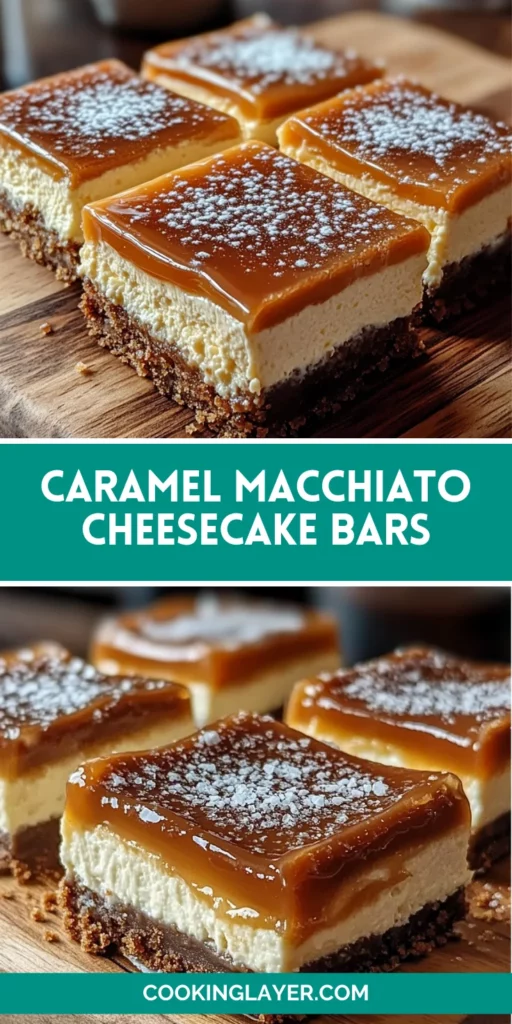 Caramel Macchiato Cheesecake Bars