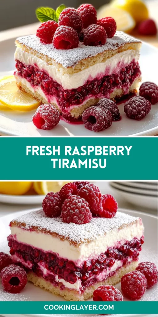 Fresh Raspberry Tiramisu