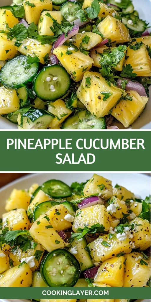 pineapple cucumber salad