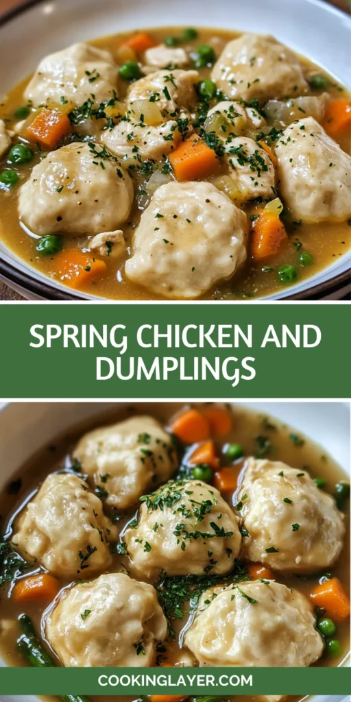 Spring Chicken and Dumplings