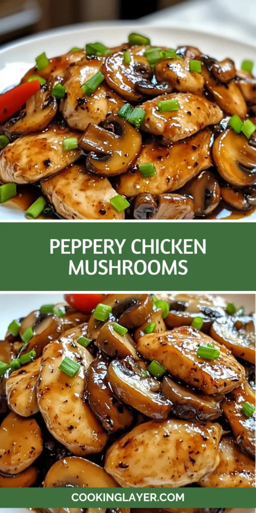 peppery chicken mushrooms