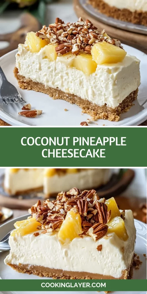 Coconut Pineapple Cheesecake