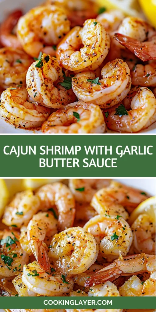Cajun Shrimp with Garlic Butter Sauce